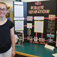 <p>John Jay Middle School student Bella Rumack participates in the Learning Celebration.</p>