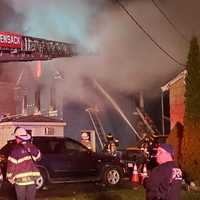 <p>Firefighters were quickly forced to battle the blaze on Franklin Avenue in Little Ferry from the exterior.</p>