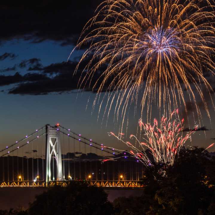 Fireworks in Poughkeepsie.