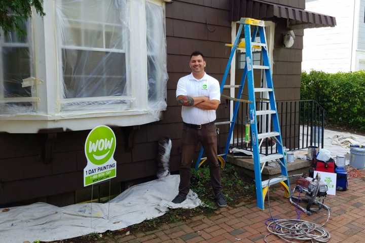 Maywood Firefighter's Company Only Needs One Day To Paint A House