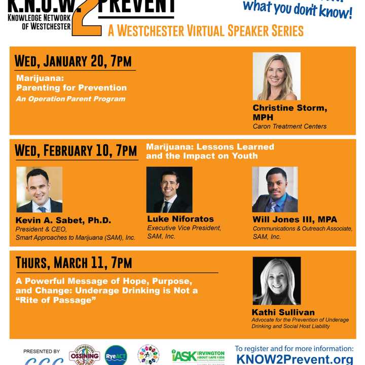 K.N.O.W. 2 Prevent is a collaboration of Westchester County organizations working together to empower parents with the essential tools to raise resilient and confident children, help strengthen relationships, and reduce risky behaviors.