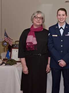 Danbury Club Recognizes WCSU Student For Her Military Service