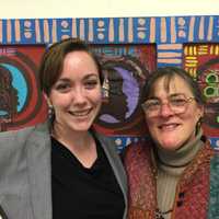 <p>Kelly O&#x27;Donnell, left, the new board president of City Lights Gallery, and the gallery&#x27;s director Suzanne Kachmar.</p>