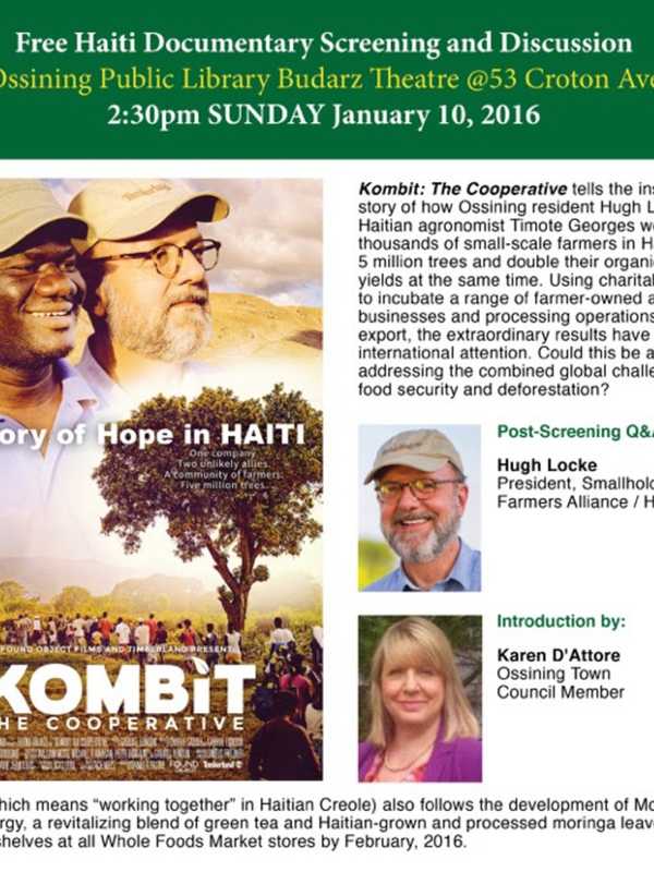 Ossining Library Screens Documentary On Haiti