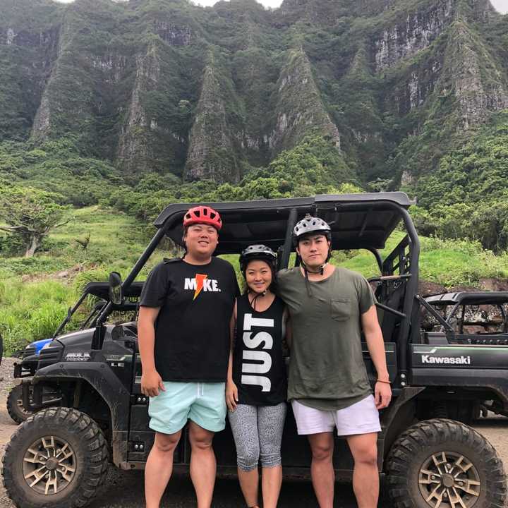 The Kook siblings: Andrew, Yulia, and Joe.