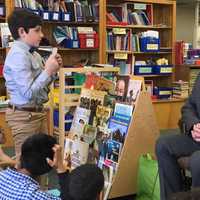 <p>Gianluca Mangano asked Hackensack Mayor John Labrosse about the city's bat population.</p>