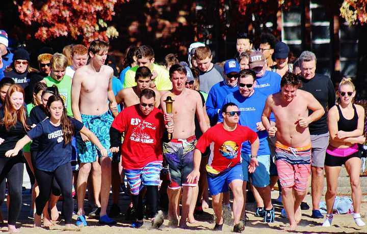 Plenty of people decided to take the plunge at Lake Welch in Stony Point, part of the Freezin&#x27; for a Reason event that benefited the Special Olympics.