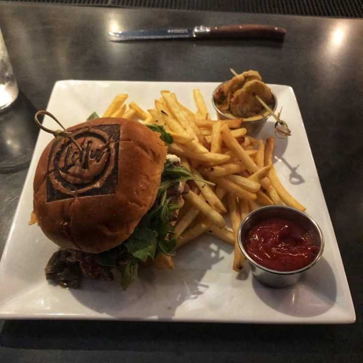 One of the burgers served at Leilu