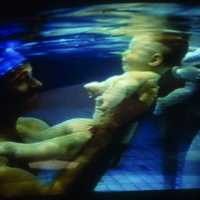 <p>&quot;Mother-Father Baby Cure,&quot; 1997 Evian Spa Hotel, France
Evian water is recommended for babies easy digestion and the spa teaches babies to be comfortable in water.</p>