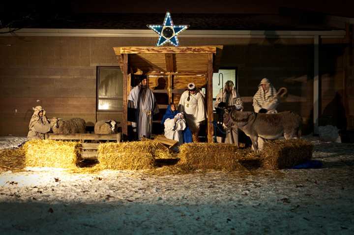 The annual Bronxville Christmas Pageant scheduled for Christmas Eve features a Nativity scene with live animals.