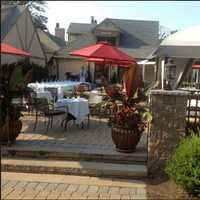 <p>Greenery, plants and stonework make for a scenic place to relax and enjoy fine Italian cuisine outdoors at Locale Cafe and Bar in Closter.</p>