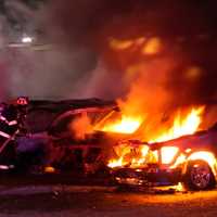 <p>No injuries were reported in the predawn fire at the MTF Auction used car dealership on Route 46 in Lodi.</p>