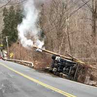 Truck Driver Hospitalized After Rollover Crash In Mahopac