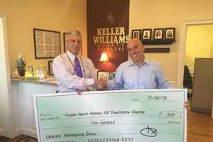 Lou Cardillo Donates $500 To Purple Heart Homes NY