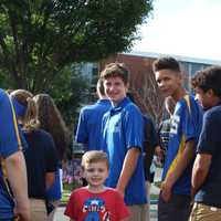 <p>Frankie and Jamie Ferrandino outside of LHS.</p>