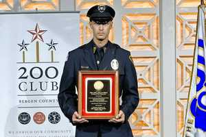 Lyndhurst Police Officer Shot At By Enraged Resident Receives Bergen 200 Club's Highest Honor