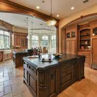 <p>The gourmet kitchen has two islands.</p>