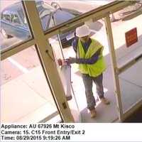 <p>A photo released by police of the suspect in the Saturday morning robbery at Wells Fargo in Mount Kisco.</p>