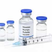 <p>The measles vaccine.</p>