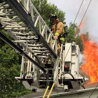 Fire Blows Through Roof Of Moonachie Home