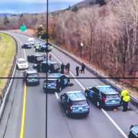 Suspect Wanted On Felony Warrants Apprehended After Pursuit Ends In Western Mass