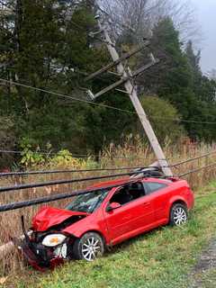 Woman Pinned Under Live Power Line After Saugerties Crash Into Utility Pole