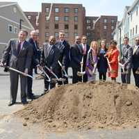 <p>State, city and county officials symbolically &quot;break ground&quot; at Phase III of the Heritage Homes development in New Rochelle this week.</p>