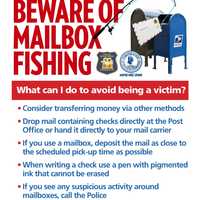 <p>Yonkers police are warning residents to beware of mailbox fishing.</p>