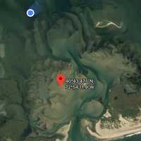 <p>Father and son rescued from boat stranded on Bellport Bay (location)</p>