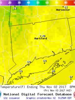 Unseasonably Warm Temperatures To Close Out Week In Shelton