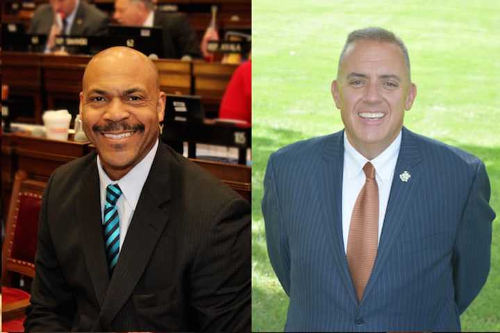 Newly elected state Senators Douglas McCrory (left) and Eric Berthel (right)