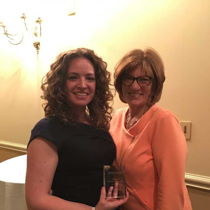 Melissa Behrens Lipovsky, left, with Ann Byne of the Suffern-based The Byne Group.