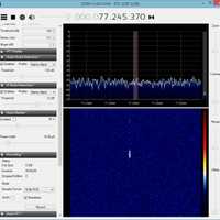 <p>The mark on the lower screen indicates a meteor has been detected.</p>