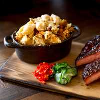 <p>Mighty Quinn&#x27;s mac &amp; ribs at The Westchester&#x27;s new food court, Savor.</p>