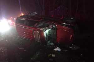 Monroe Police Probe Cause Of One-Car Rollover Crash