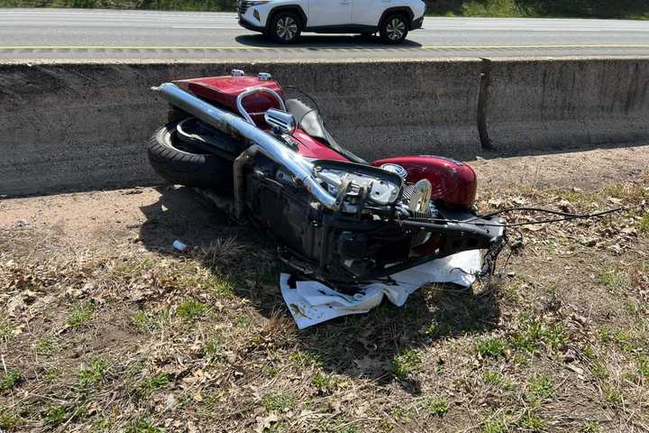 Motorcycle Reportedly 'Split In Two' In I-84 CT Crash