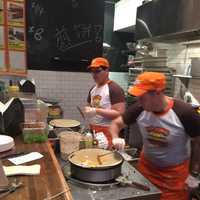 <p>Where the crepe magic happens at Mr. Bring&#x27;s in New York City.</p>