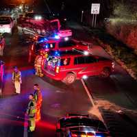 <p>The scene of the four-vehicle crash in Deerpark.</p>