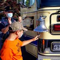 <p>Nesim Aktas, a 9-year-old Boonton boy, celebrated the completion of his leukemia treatment with the help of dozens of firefighters, police officers and other community members.</p>