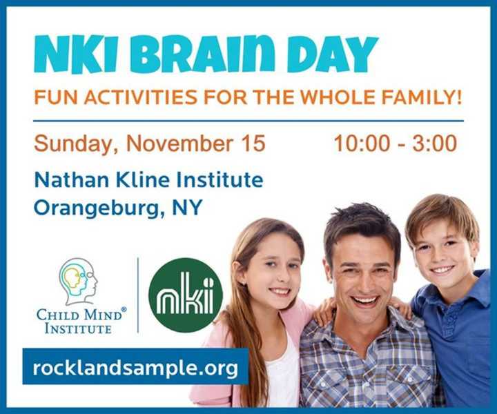 Families can learn about how the brain works at Nathan Kline Institute&#x27;s Brain Day Nov. 15. 