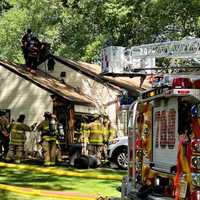 <p>Colleagues from surrounding towns provided substantial mutual aid to Norwood firefighters both at the scene and in coverage.</p>