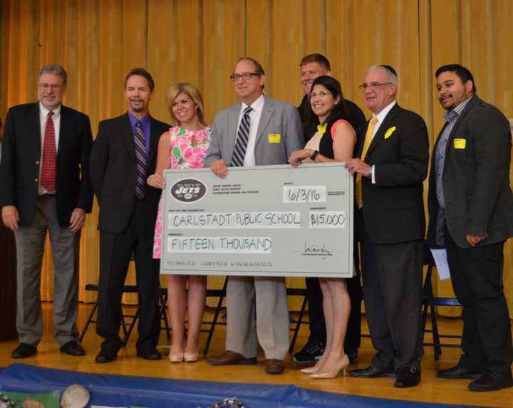 The Carlstadt Public School receives a $15,000 Grand Prize as the winners of the &quot;Eat Right, Move More&quot; program.