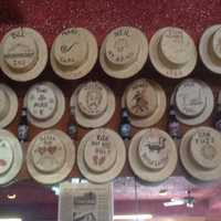 <p>Plastic-foam &quot;skimmer&quot; hats, decorated by customers, adorn the walls in the nostalgic Nanuet Restaurant, a Rockland institution.</p>