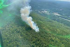 Massive Wildfire At Park In Area Believed To Be Ignited By Lightning Strike Grows In Size