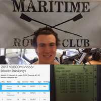 World Record Still Sinking In For Rower At St. Luke's In New Canaan