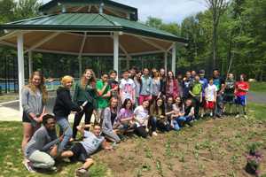 Pascack Valley Students Plant Pollinator Garden