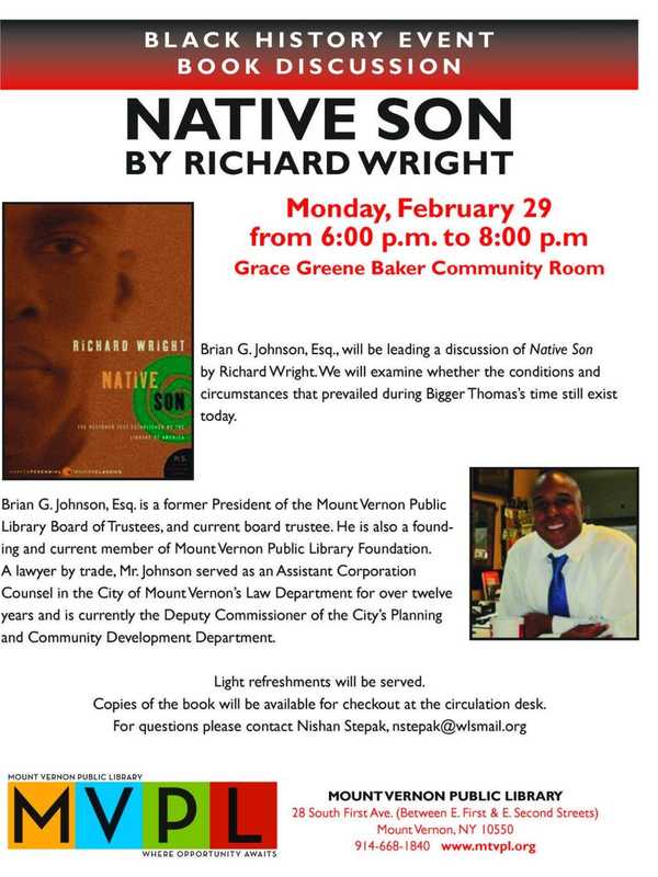 Mount Vernon Library Discusses Book As Part Of Black History Month