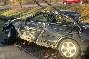 Newton Rescue Crews Pull Crashed Car Out Of Cheesecake Brook After Driver Loses Control: Cops