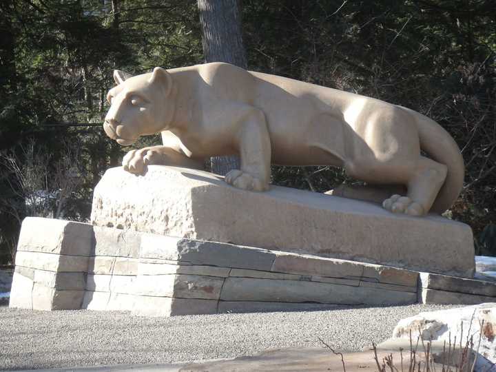 The Nittany Lion Shrine on the Penn State campus.