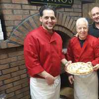 <p>Paul &quot;Nonno&quot; Petrizzo, center, recently opened Nonno&#x27;s Cucina Brickoven Pizza &amp; Pasta in Glen Rock with family members including his son, Joseph, left.</p>